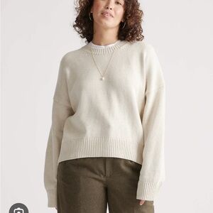 Quince Women's Boyfriend Sweater 100% cotton